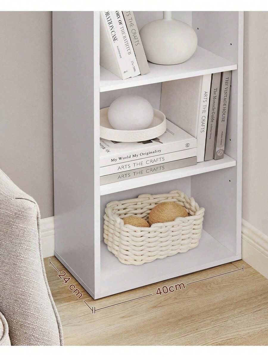 Bookcase, Bookshelf With 6 Shelves, For Living Room, Study, Office, Bedroom, Modern Style, Cloud White