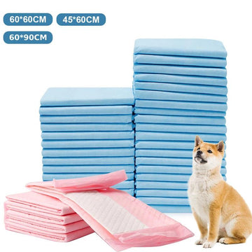 50pc Pet Diaper 60*90cm  60*60cm Dogs Diapers Disposable Puppy Training Pee Pads Quick Dry Surface Mat Clean Cushion Dog Supplie