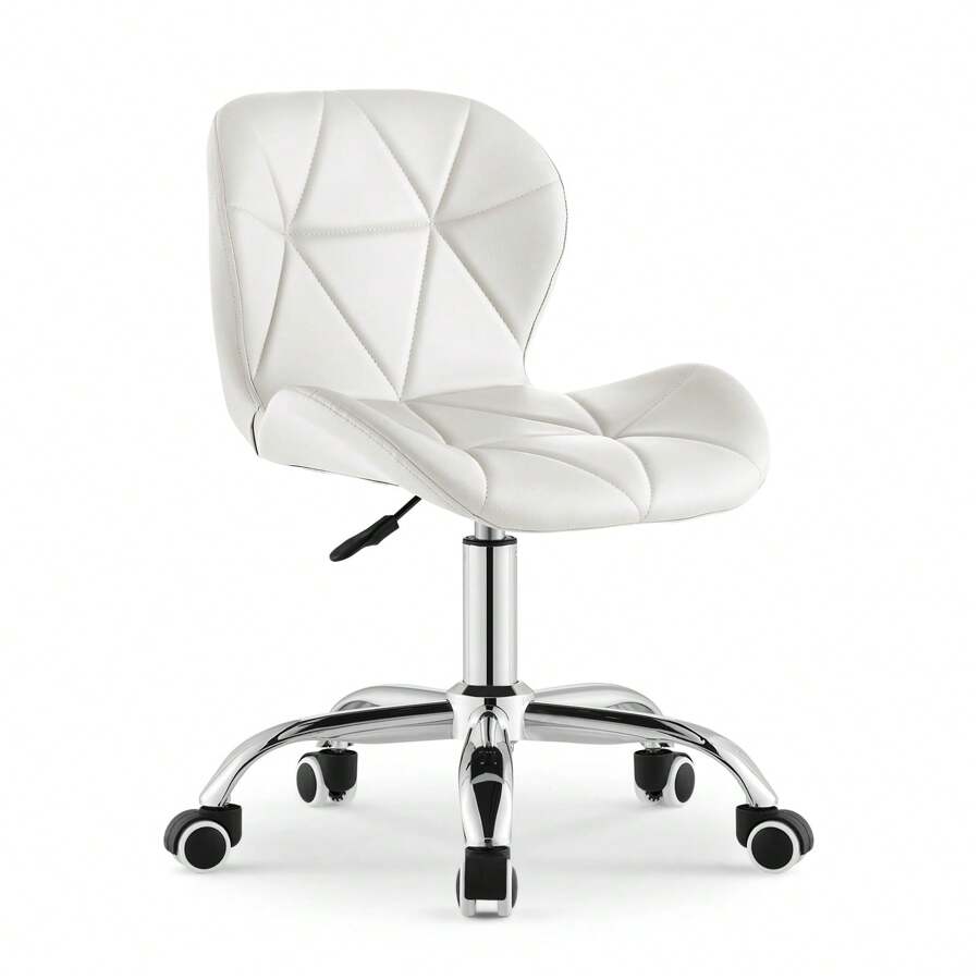 Ergonomic Office Chair, Imitated Leather Office Chair With Lumbar Support, Height Adjustable, 360 °   Swivel, Computer Chair, Home Office Chair