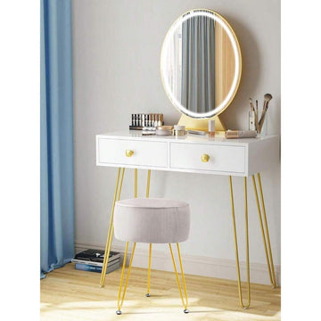 Round Dressing Table Stool Vanity Seat Comfortable Stool For Dressing Table