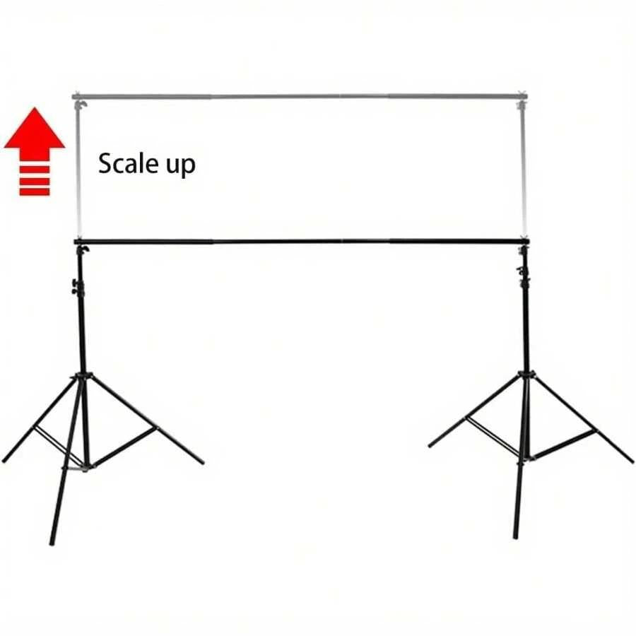 Backdrop Stand Kit 3 * 3m(9.8 * 9.8ft) Adjustable Photo Backdrop Stand Photo Video Studio Background Support System With Carrying Bag And 4 Clamps