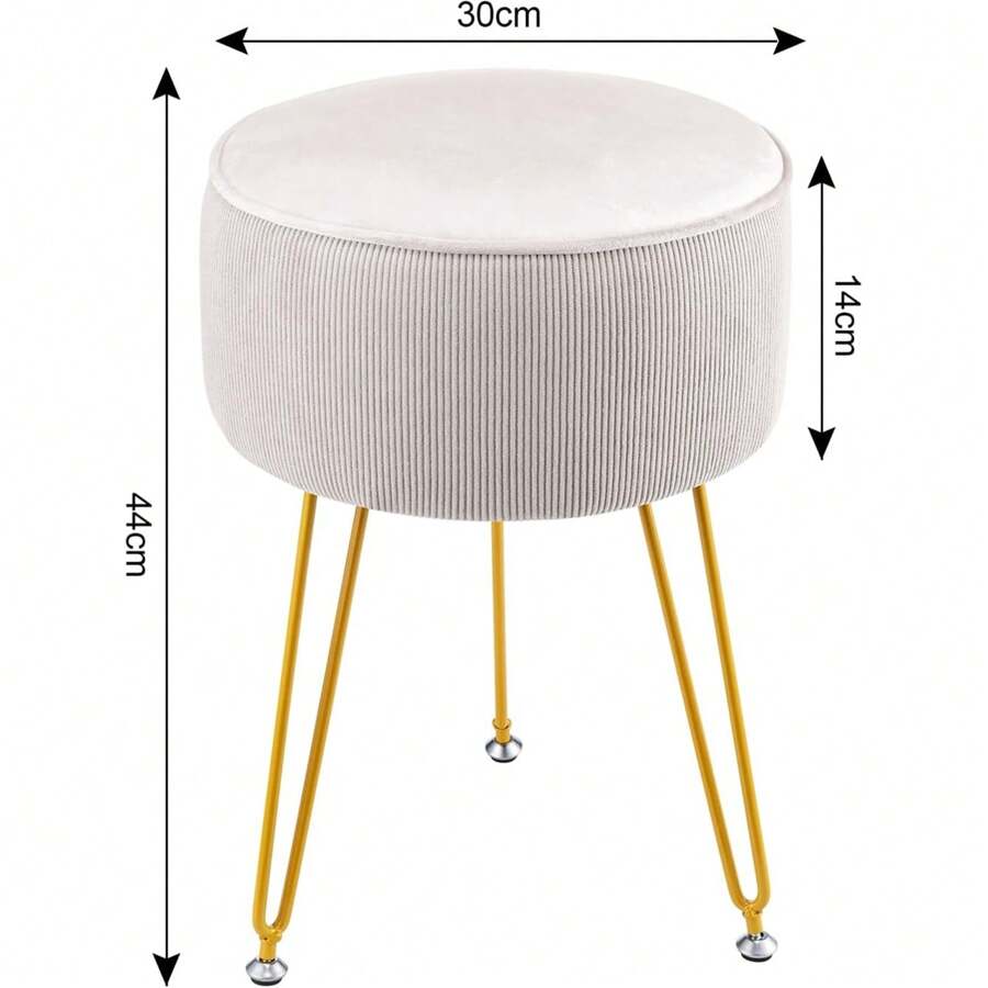 Round Dressing Table Stool Vanity Seat Comfortable Stool For Dressing Table